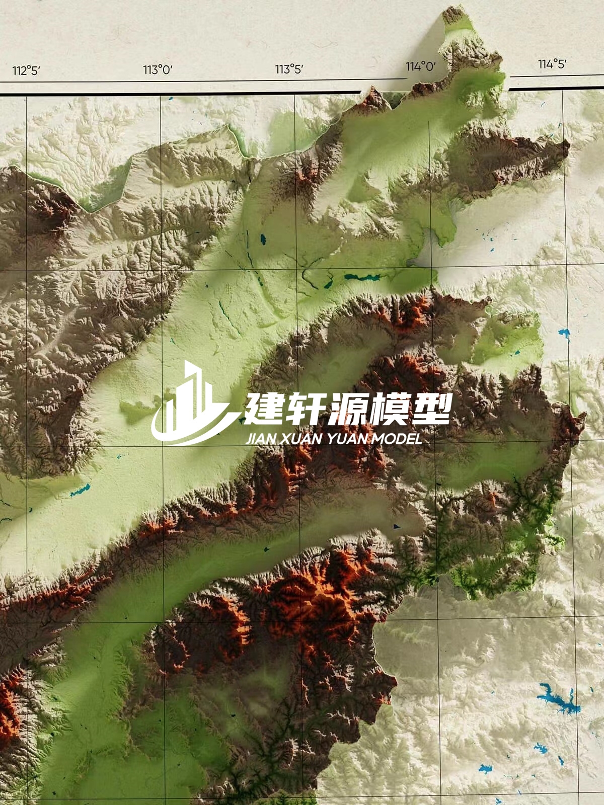 乐山地形模型制作